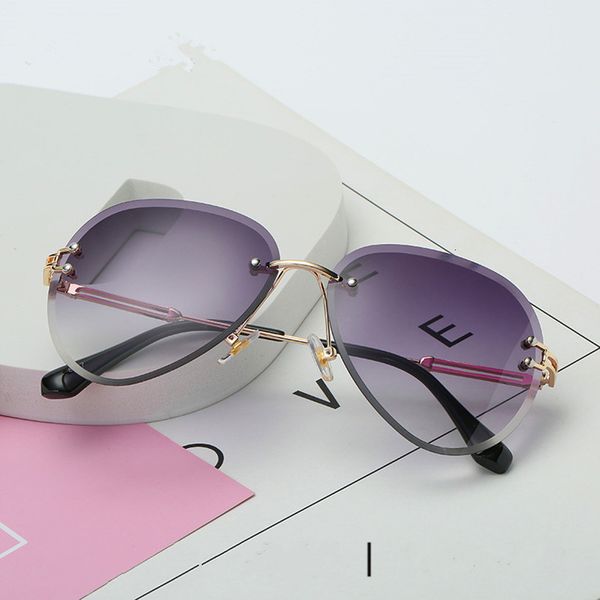 sun glasses xojox rimless glasses women fashion designer metal farme gradient shades cutting lens famale goggles uv400, White;black
sun glasses xojox rimless glasses women fashion designer metal farme gradient shades cutting lens famale goggles uv400, White;black