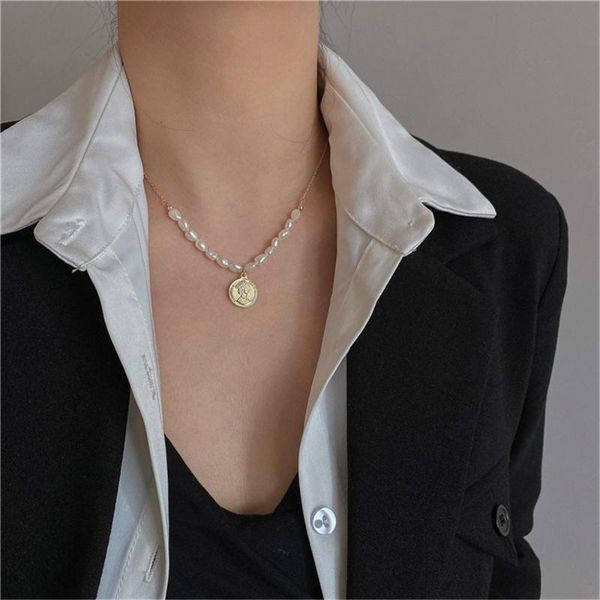 pendant necklaces luxury pearl round coin for girls exquisite bead chain choker party jewelry accessories wedding gift, Silver
pendant necklaces luxury pearl round coin for girls exquisite bead chain choker party jewelry accessories wedding gift, Silver