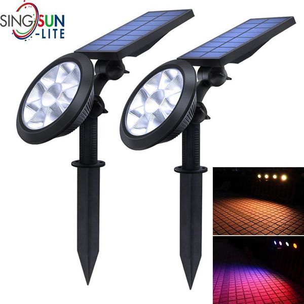 solar lamps upgraded spotlights waterproof adjustable 9 led wall/landscape lights colorful lamp for yard lawn garden
solar lamps upgraded spotlights waterproof adjustable 9 led wall/landscape lights colorful lamp for yard lawn garden