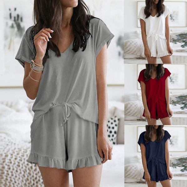 loose sleepwear women fashion summer lounge wear nightgown female pajama set home clothes short sleep bottoms pyjama women's swimwear, White;black
loose sleepwear women fashion summer lounge wear nightgown female pajama set home clothes short sleep bottoms pyjama women's swimwear, White;black