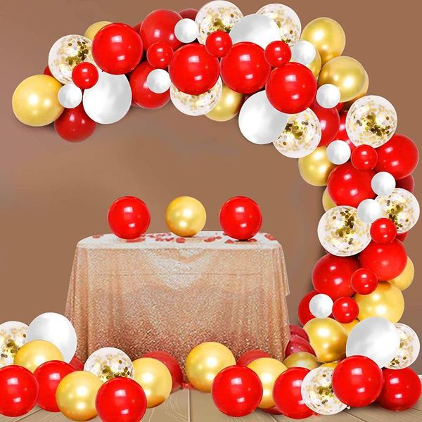 party decoration 113 pieces of red confetti metal golden balloon garland arch set wedding birthday year christmas supplies
party decoration 113 pieces of red confetti metal golden balloon garland arch set wedding birthday year christmas supplies