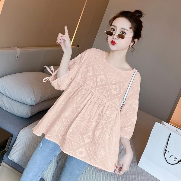 maternity & tees summer loose short sleeve round collar pregnant women shirts plus size fashion embroidery cotton blouses sweet clothes, White
maternity & tees summer loose short sleeve round collar pregnant women shirts plus size fashion embroidery cotton blouses sweet clothes, White
