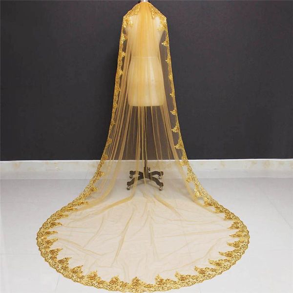 bridal veils 2021 gold lace long wedding veil 1 tier 2 m cathedral with comb accessories, Black
bridal veils 2021 gold lace long wedding veil 1 tier 2 m cathedral with comb accessories, Black