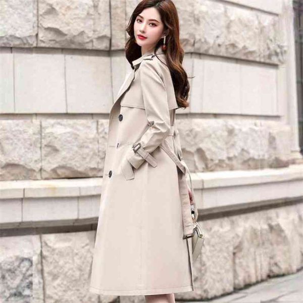 ftlzz autumn winter women turn-down collar double breasted trench office lady solid long with belt 210914, Tan;black
ftlzz autumn winter women turn-down collar double breasted trench office lady solid long with belt 210914, Tan;black