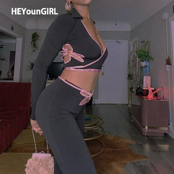 women's tracksuits heyoungirl deep v neck crop and pants capris floral hollow out black 2 pieces women sets fitness workout outfits, Gray
women's tracksuits heyoungirl deep v neck crop and pants capris floral hollow out black 2 pieces women sets fitness workout outfits, Gray