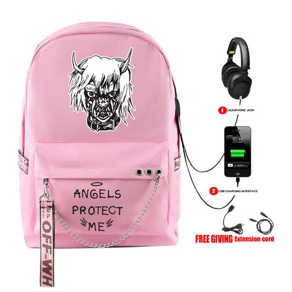 backpack lil peep rapper quality hip hop printed with usb zipper harajuku fashion shoulder students travel backpacks
backpack lil peep rapper quality hip hop printed with usb zipper harajuku fashion shoulder students travel backpacks