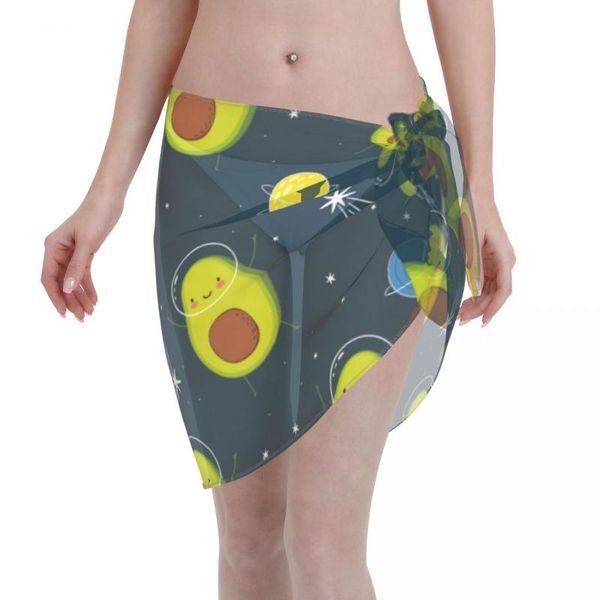 women's swimwear womens swim wear bikini cover up avocado in space cartoon beach mini wrap skirt sarong pareo shorts summer beachwear, White;black
women's swimwear womens swim wear bikini cover up avocado in space cartoon beach mini wrap skirt sarong pareo shorts summer beachwear, White;black