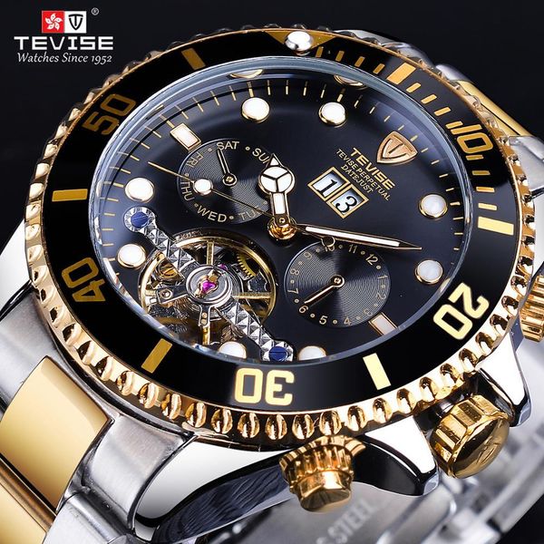 tevise black golden luxe horloge mannen automatische sport horloges tourbillion serie mode reloj hombre man mechanische klok, Slivery;brown
tevise black golden luxe horloge mannen automatische sport horloges tourbillion serie mode reloj hombre man mechanische klok, Slivery;brown