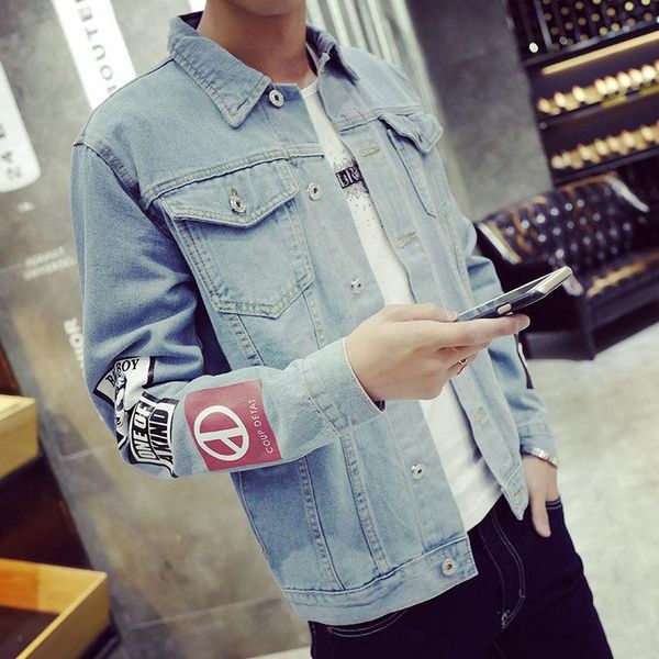 men's jackets spring and autumn 2021 fashion teenagers printed denim jacket korean slim casual students youth clothes men, Black;brown
men's jackets spring and autumn 2021 fashion teenagers printed denim jacket korean slim casual students youth clothes men, Black;brown