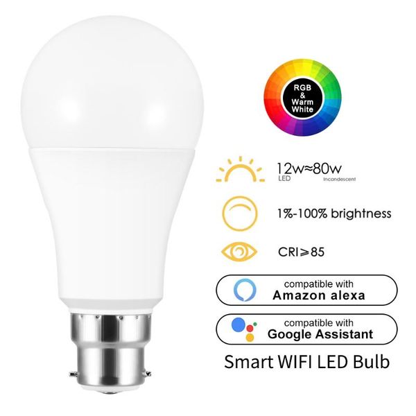 bulbs smart led bulb wifi household 12w intellegent lighting dimmable lamp light app control work with alexa google assistant
bulbs smart led bulb wifi household 12w intellegent lighting dimmable lamp light app control work with alexa google assistant