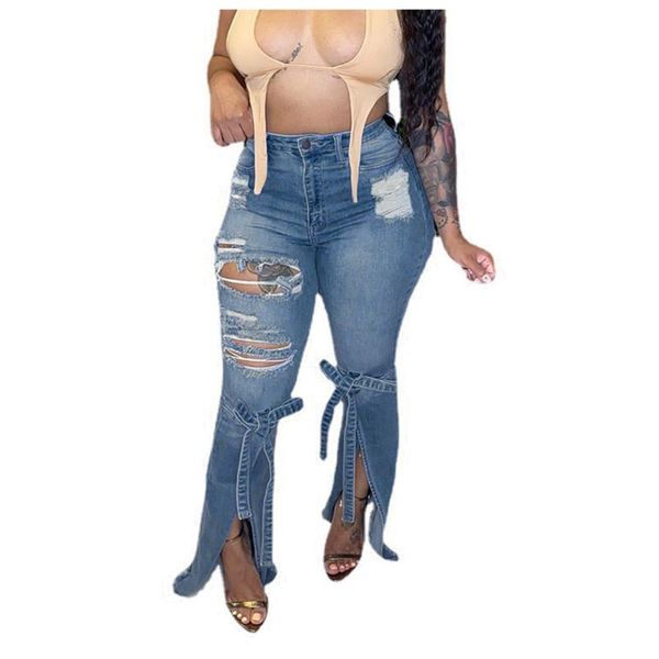 women's jeans women high waist slim plus size ripped hole gradient long bell bottom flare denim regular pants causal vintage, Blue
women's jeans women high waist slim plus size ripped hole gradient long bell bottom flare denim regular pants causal vintage, Blue