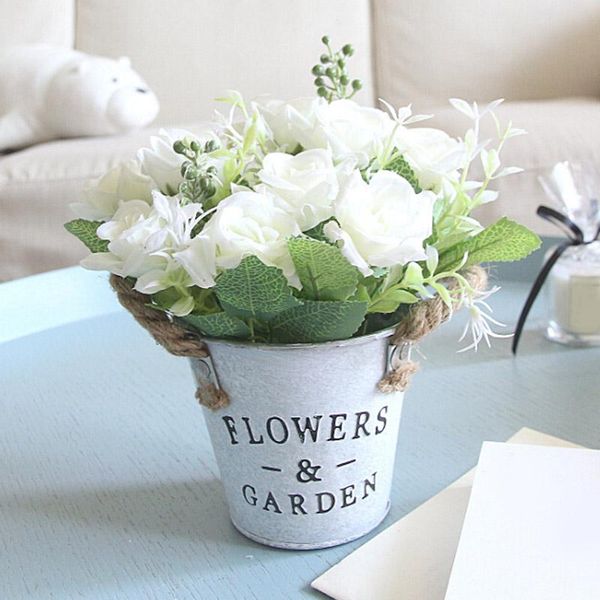 artificial silk rose flowers with iron pot mini bonsai plant real touch fake for wedding decoration home garden decor decorative & wreaths
artificial silk rose flowers with iron pot mini bonsai plant real touch fake for wedding decoration home garden decor decorative & wreaths