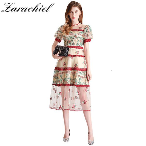 dresses fashion runway summer flower embroidery women lace mesh sleeve slim female elegant midi party es, Black;gray
dresses fashion runway summer flower embroidery women lace mesh sleeve slim female elegant midi party es, Black;gray