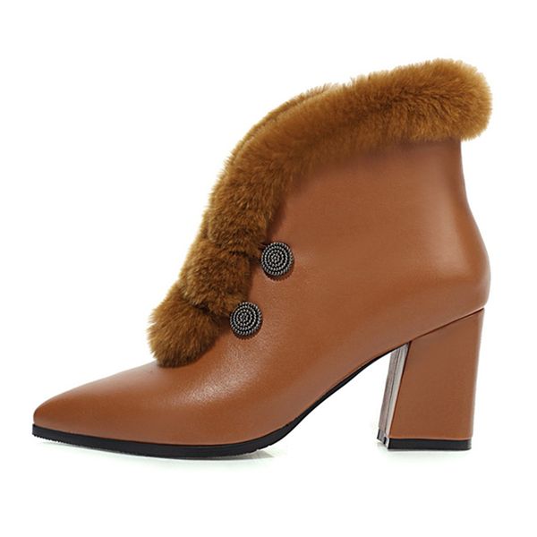 fashion ankle boots for women winter shoes fur snow boots women heeled white black short boots shoes ladies large size 48 210428
fashion ankle boots for women winter shoes fur snow boots women heeled white black short boots shoes ladies large size 48 210428