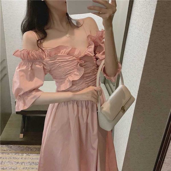 casual dresses elegant women's es party solid midi vintage strap females design off shoulder summer korean style 7fbx, Black;gray
casual dresses elegant women's es party solid midi vintage strap females design off shoulder summer korean style 7fbx, Black;gray