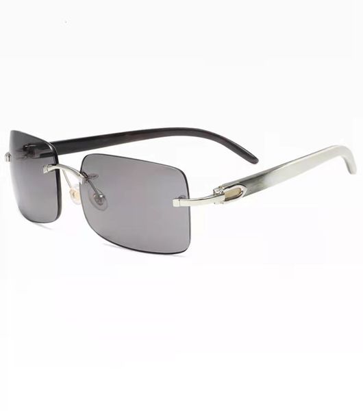 rimless horn glasses square metal sunglasses optical frame sunshade outdoor driving beach multi-color optional, White;black
rimless horn glasses square metal sunglasses optical frame sunshade outdoor driving beach multi-color optional, White;black
