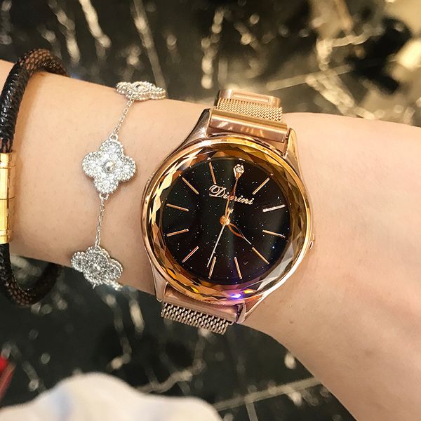 dimini timini star sky women's fashion ins net red same quartz temperament waterproof watch women, Slivery;brown
dimini timini star sky women's fashion ins net red same quartz temperament waterproof watch women, Slivery;brown