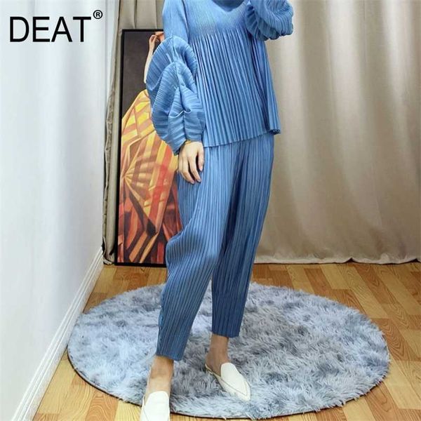 deat pleated harem pants woman solid nine length elastic waist fit loose causal trousers wild autumn fashion ht508 211007, Black;white
deat pleated harem pants woman solid nine length elastic waist fit loose causal trousers wild autumn fashion ht508 211007, Black;white