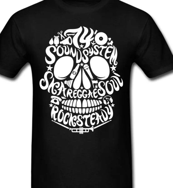 Sound System Skull T shirt Jamaica Music Reggae Rastafarian Rebel Rock steady, White;black
Sound System Skull T shirt Jamaica Music Reggae Rastafarian Rebel Rock steady, White;black