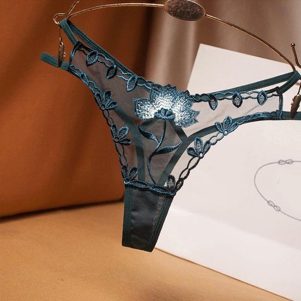 women's panties embroidery floral g-string light luxury tansparent low waist underwear temptation see through mesh lingerie thong, Black;pink
women's panties embroidery floral g-string light luxury tansparent low waist underwear temptation see through mesh lingerie thong, Black;pink