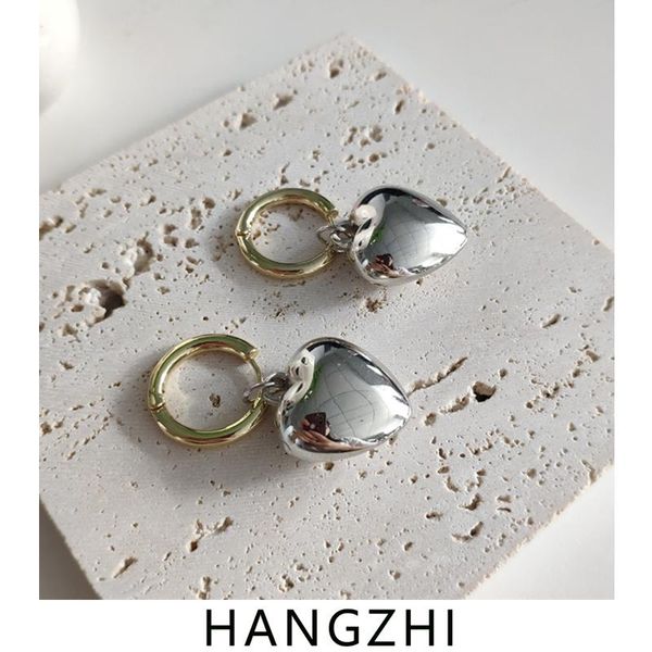 dangle & chandelier hangzhi 2021 simple trendy three-dimensional heart pendant dual purpose circle metal earrings for women girls jewelry gi, Silver
dangle & chandelier hangzhi 2021 simple trendy three-dimensional heart pendant dual purpose circle metal earrings for women girls jewelry gi, Silver