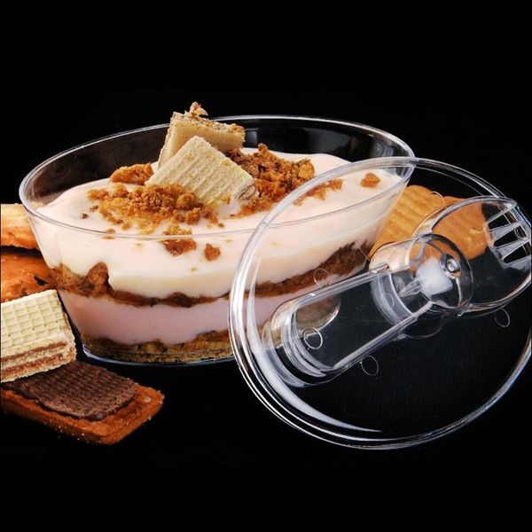 disposable cups & straws 20pcs high quatity salad ice cream cake takeaway packaging plastic cup handmade dessert decor with lid and spoon
disposable cups & straws 20pcs high quatity salad ice cream cake takeaway packaging plastic cup handmade dessert decor with lid and spoon