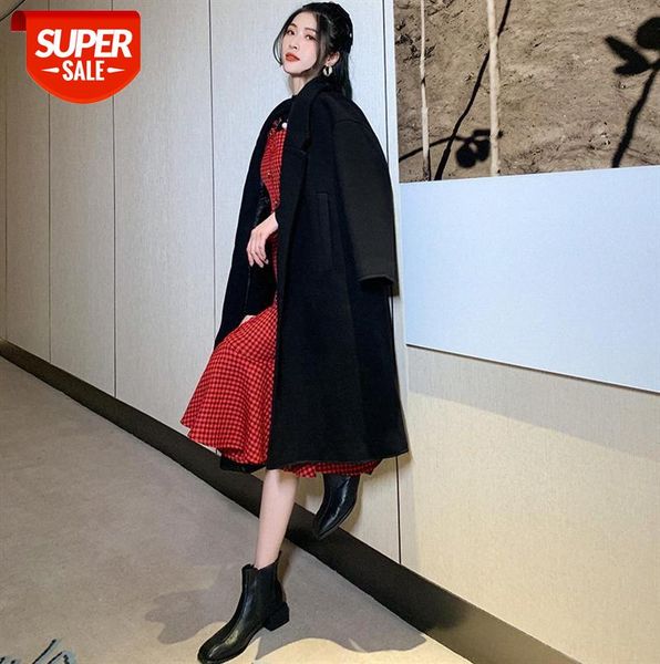 double-sided woolen black coat women trendy fashion suit collar double-breasted long-sleeved #c88i, Black;gray
double-sided woolen black coat women trendy fashion suit collar double-breasted long-sleeved #c88i, Black;gray