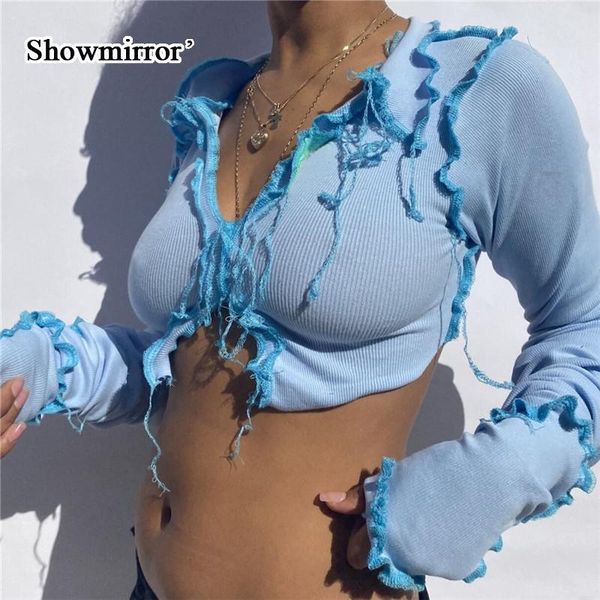 women's t-shirt showmirror patchwork broken design mesh crop for women punk style long sleeve street casual wear tees female ts33601, White
women's t-shirt showmirror patchwork broken design mesh crop for women punk style long sleeve street casual wear tees female ts33601, White