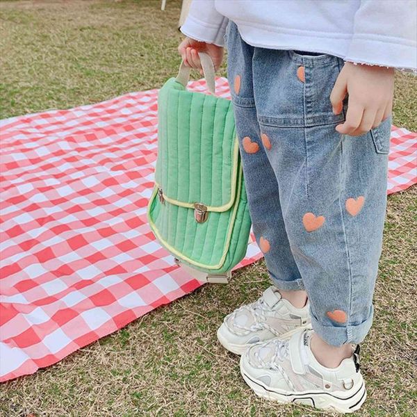 autumn trousers baby girls jeans print heart loose children kids spring clothes novelty denim pants with pocket, Blue
autumn trousers baby girls jeans print heart loose children kids spring clothes novelty denim pants with pocket, Blue