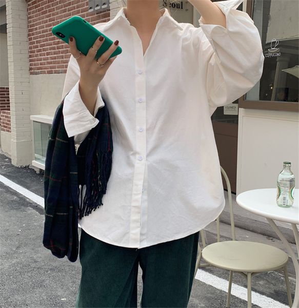 spring autumn ol elegant minimalist suit shirt women blouses all-match solid loose lapel long sleeve basic 210421, White
spring autumn ol elegant minimalist suit shirt women blouses all-match solid loose lapel long sleeve basic 210421, White