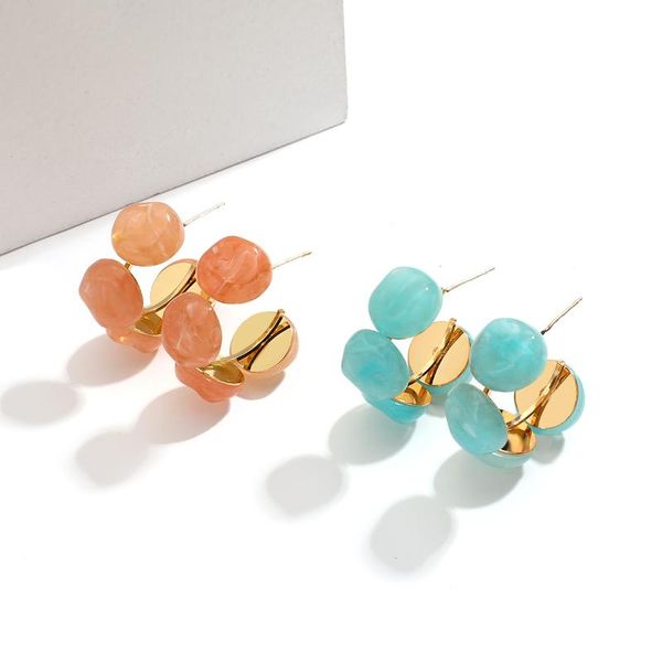 hoop & huggie aensoa 2021 korean candy color acrylic circle round earrings for women colorful resin geometric jewelry gifts, Golden;silver
hoop & huggie aensoa 2021 korean candy color acrylic circle round earrings for women colorful resin geometric jewelry gifts, Golden;silver