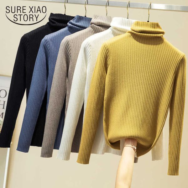 autumn and winter high collar thickened warm knitted bottoming shirt long sleeve pile collar sweater women pull femme 12311 210528, White;black
autumn and winter high collar thickened warm knitted bottoming shirt long sleeve pile collar sweater women pull femme 12311 210528, White;black