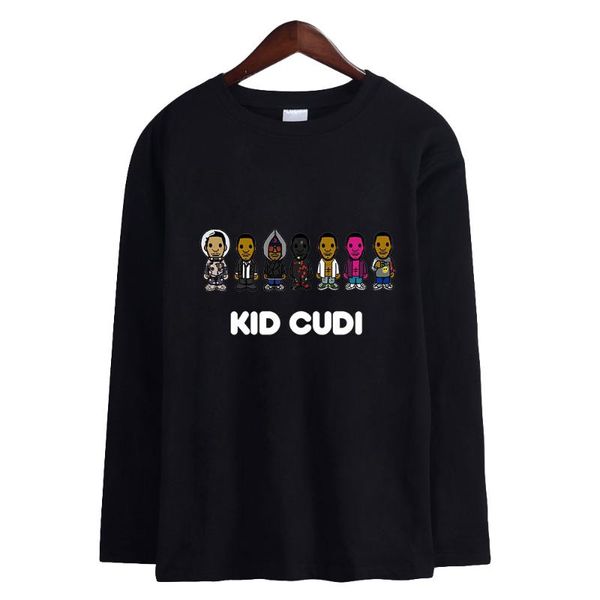 men's t-shirts kid cudi shirt crew neck women long sleeve tshirt harajuku streetshirt american rapper fashion clothes, White;black
men's t-shirts kid cudi shirt crew neck women long sleeve tshirt harajuku streetshirt american rapper fashion clothes, White;black