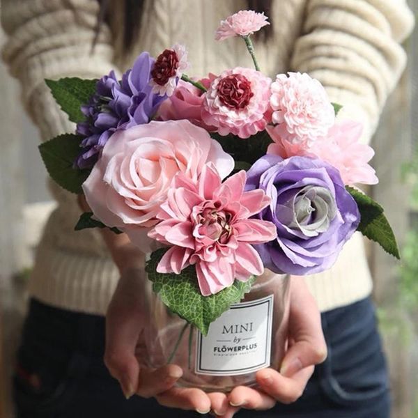 30cm big heads silk peony artificial flowers bouquet bride holding fake flower for party wedding home decoration accessories decorative & wr
30cm big heads silk peony artificial flowers bouquet bride holding fake flower for party wedding home decoration accessories decorative & wr
