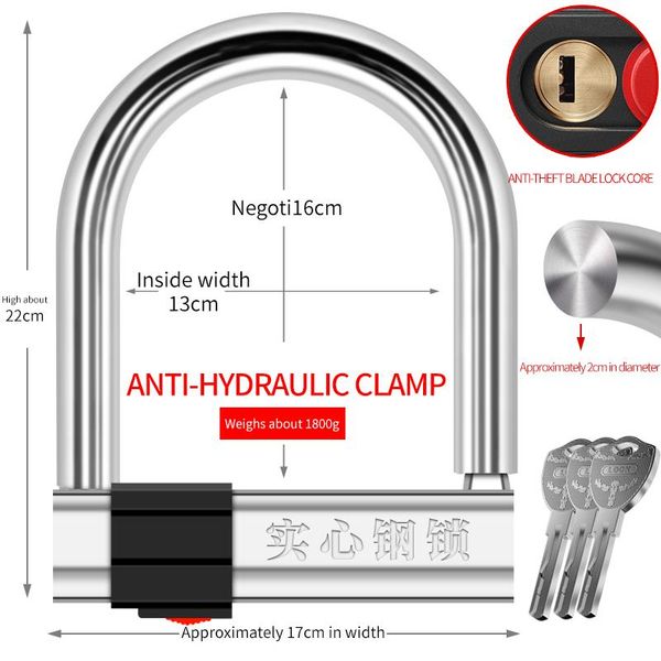 bike locks motorcycle battery car lock mountain anti-theft bicycle anti hydraulic shear u-lock e-bike electric vehicles
bike locks motorcycle battery car lock mountain anti-theft bicycle anti hydraulic shear u-lock e-bike electric vehicles