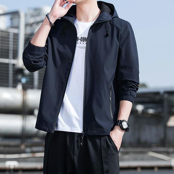 men's jackets jacket for men 2021 spring autumn hooded thin coat korean fashion slim fit outwear clothes, Black;brown
men's jackets jacket for men 2021 spring autumn hooded thin coat korean fashion slim fit outwear clothes, Black;brown