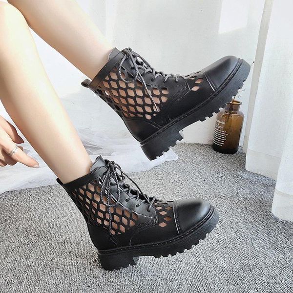 boots fashion women's shoes 2021 summer classics fretwork casual lace up round toe breathable mesh ankle, Black
boots fashion women's shoes 2021 summer classics fretwork casual lace up round toe breathable mesh ankle, Black