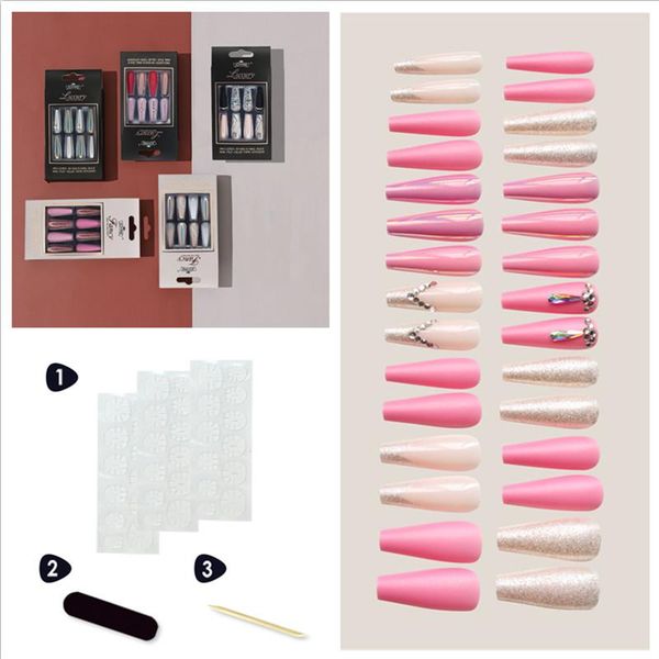 30pcs/box long fingernail ballet false nails full cover nail art design heavy metal rhinestone decoration manicure french salon, Red;gold
30pcs/box long fingernail ballet false nails full cover nail art design heavy metal rhinestone decoration manicure french salon, Red;gold