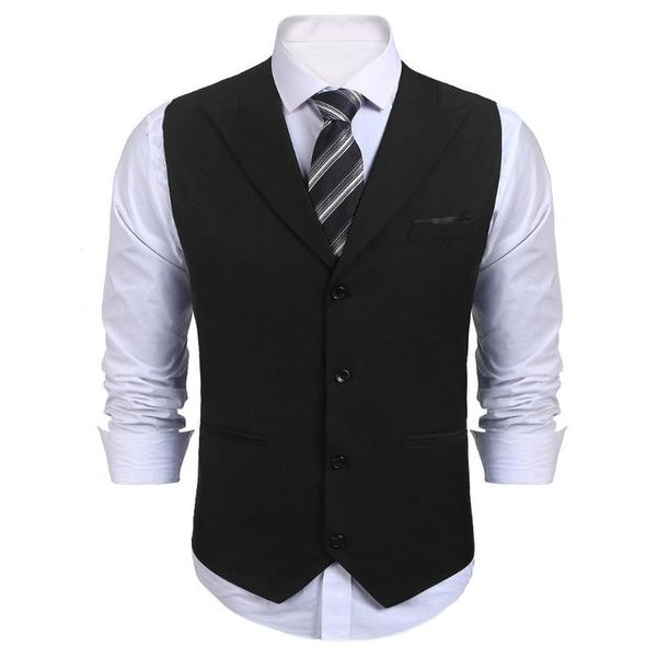men's vests men lapel sleeveless single breasted solid c all season slim fit business business, work suit vest pocket, Black;white
men's vests men lapel sleeveless single breasted solid c all season slim fit business business, work suit vest pocket, Black;white