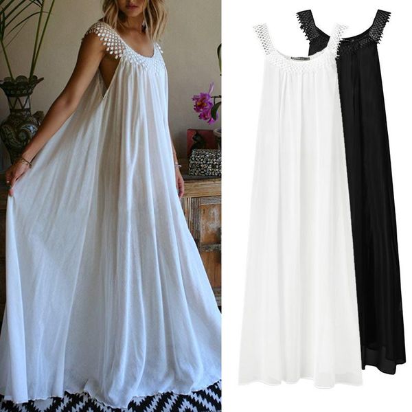 casual dresses 2022 women's transparent lace sundress fashion summer maxi dress causal sleeveless chiffon vestidos female beach robe, Black;gray
casual dresses 2022 women's transparent lace sundress fashion summer maxi dress causal sleeveless chiffon vestidos female beach robe, Black;gray