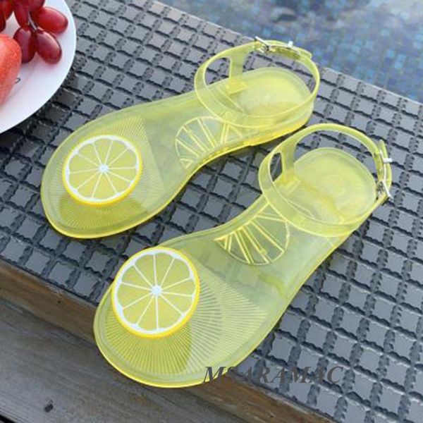 sandals summer candy color strawberry lemon jelly fashion woman flip-flop dress shoes outer wear beach holiday, Black
sandals summer candy color strawberry lemon jelly fashion woman flip-flop dress shoes outer wear beach holiday, Black