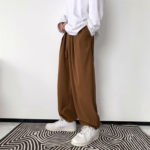 men's pants summer wide-leg fashion solid color thin casual men streetwear korean loose straight-leg mens trousers 5fxz, Black
men's pants summer wide-leg fashion solid color thin casual men streetwear korean loose straight-leg mens trousers 5fxz, Black