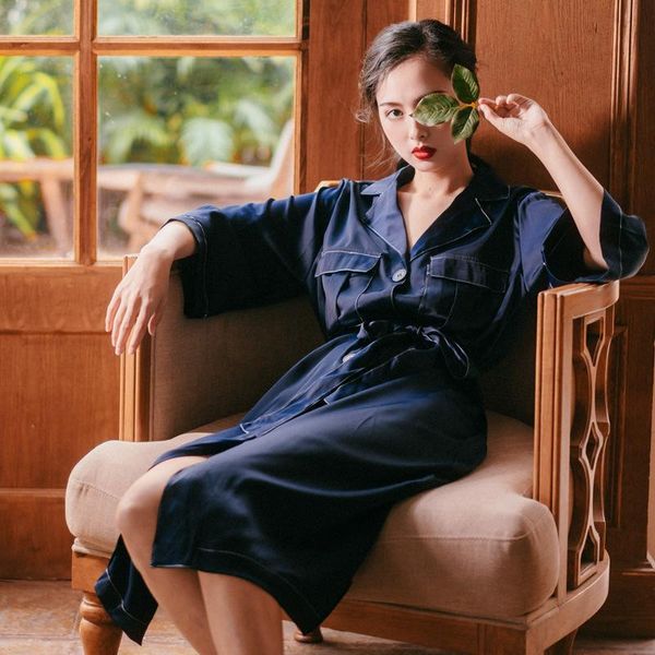 v neck bath robe long sleeve bathrobe women spring summer silk robes for nightdress home wear breathable sleepwear women's, Black;red
v neck bath robe long sleeve bathrobe women spring summer silk robes for nightdress home wear breathable sleepwear women's, Black;red