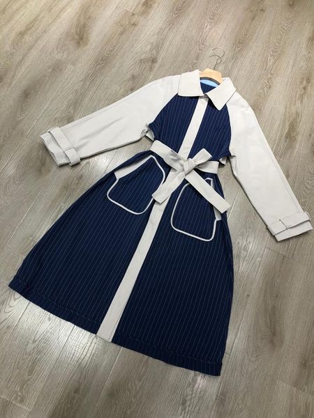 women's trench coats the 2021 paragraph dust coat grows in stripe color matching 1022, Tan;black
women's trench coats the 2021 paragraph dust coat grows in stripe color matching 1022, Tan;black