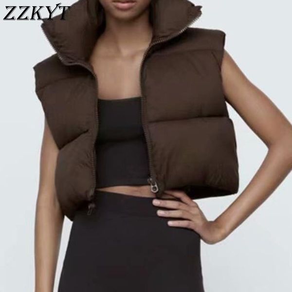 women's vests zzkyt 2021 women winter vintage solid cotton zipper cropped waistcoat fashion sleeveless warm female outerwear chic muje, Black;white
women's vests zzkyt 2021 women winter vintage solid cotton zipper cropped waistcoat fashion sleeveless warm female outerwear chic muje, Black;white