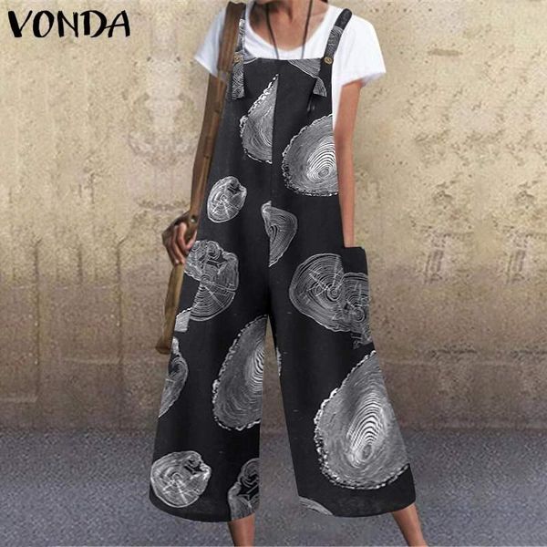 printed overalls women summer wide leg pants sleeveless jumpsuit rompers 5xl vonda 2021 female long trousers suspender plus size women', Black;white
printed overalls women summer wide leg pants sleeveless jumpsuit rompers 5xl vonda 2021 female long trousers suspender plus size women', Black;white
