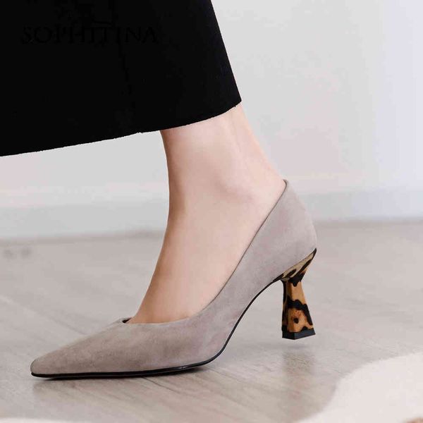 sophitina spring autumn dress pumps woman pointed toe kid suede high thin heel dress shoes elegant style dress shoes po854 210513, Black
sophitina spring autumn dress pumps woman pointed toe kid suede high thin heel dress shoes elegant style dress shoes po854 210513, Black
