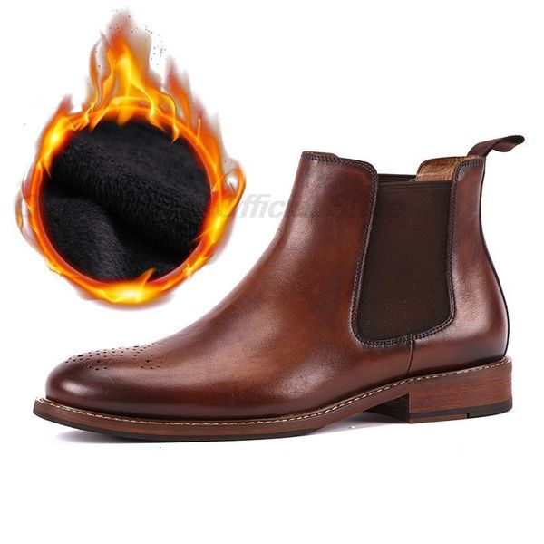 dress shoes fashion men winter boots luxury brand warm casual martins genuine leather mens chelsea l5re, Black
dress shoes fashion men winter boots luxury brand warm casual martins genuine leather mens chelsea l5re, Black