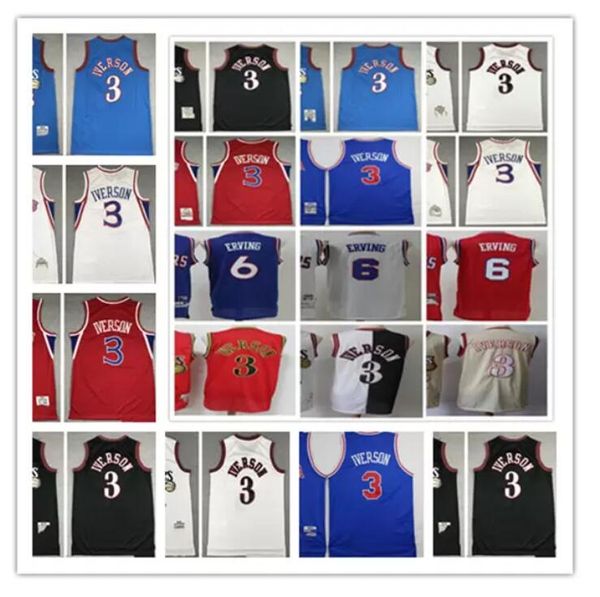 retro baskeball 3 allen jerseys iverson 6 julius stitched erving jersey white blue red m&n vintage youth kids boys man s-xxl, Black;red
retro baskeball 3 allen jerseys iverson 6 julius stitched erving jersey white blue red m&n vintage youth kids boys man s-xxl, Black;red