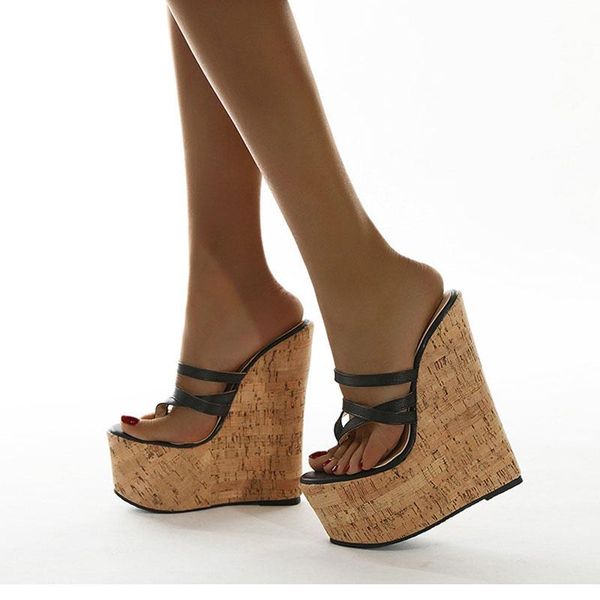sandals summer women shoes high heel wedge platforms 8 cm up ladies slingbacks female casual slippers zapatos de mujer, Black
sandals summer women shoes high heel wedge platforms 8 cm up ladies slingbacks female casual slippers zapatos de mujer, Black